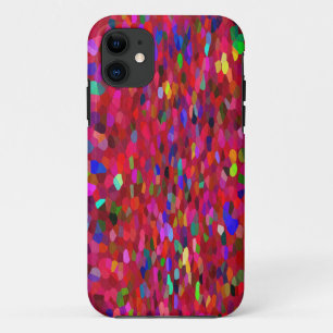 Capa Para iPhone 11 Confetti Fringe em Vermelho