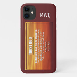 Capa Para iPhone 11 CONFIANÇA EM DEUS | Números 23:19 Escritura Cristã