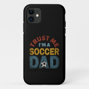 CAPA PARA iPhone 11 CONFIE EM MIM, SOU UM PAI DE FUTEBOL