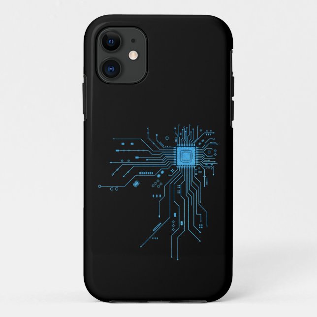 Capa Para iPhone 11 conselho de circuito de presente de professor de c (Verso)