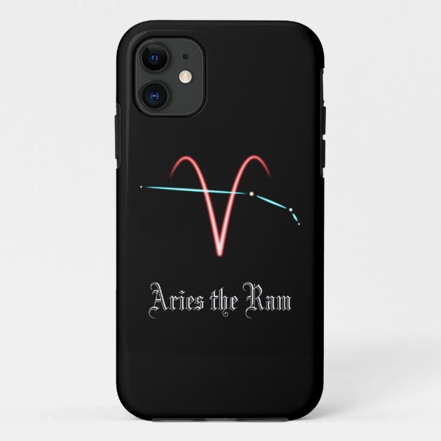 Capa Para iPhone 11 Constelação Zodiacal Áries (Verso)