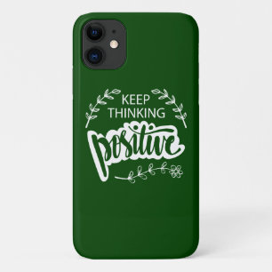 Capa Para iPhone 11 Continue a pensar como positivo
