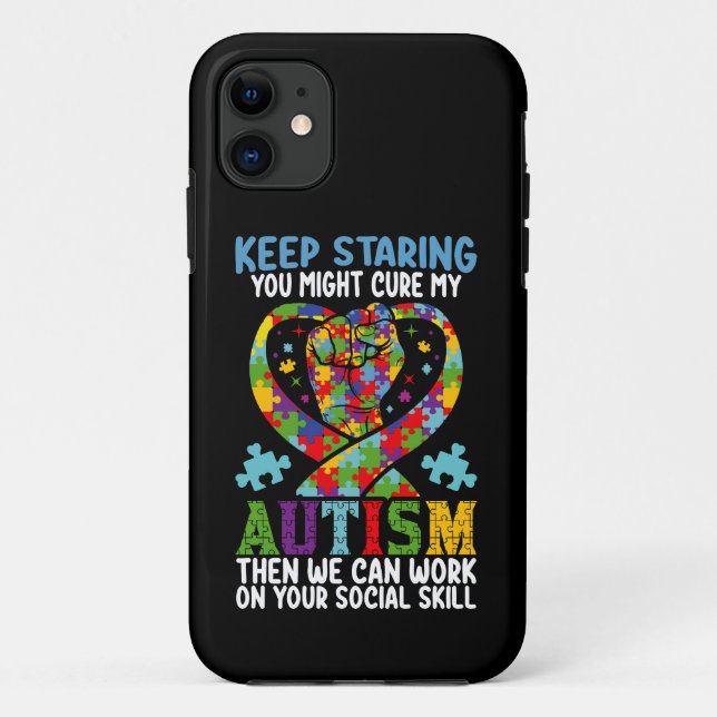 Capa Para iPhone 11 Continue Olhando Você Pode Curar a Consciencializa (Verso)