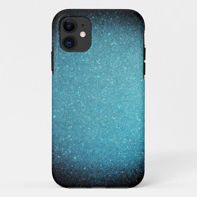 Capa Para iPhone 11 Contraste azul Satur do hipster do brilho do (Verso)