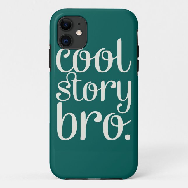 Capa Para iPhone 11 Cool Story Bro Green (Verso)