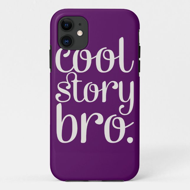Capa Para iPhone 11 Cool Story Bro Purple (Verso)