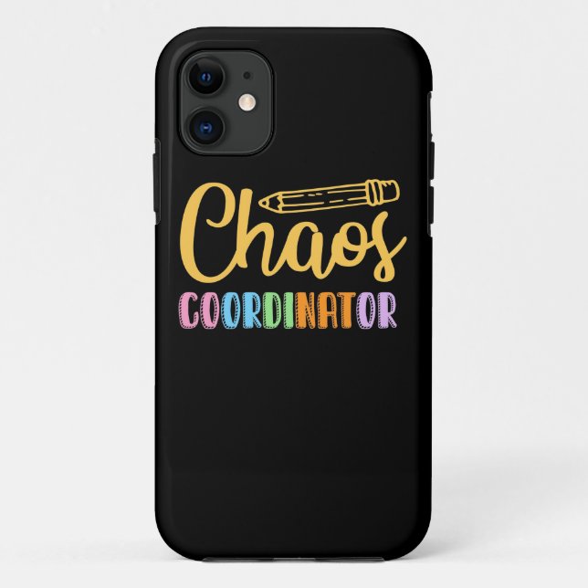 Capa Para iPhone 11 Coordenador do Caos do Professor (Verso)