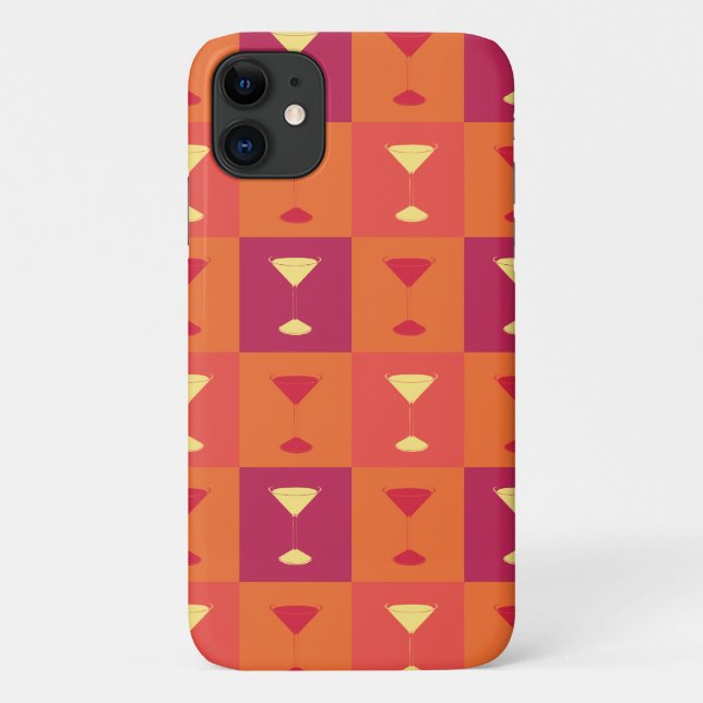 Capa Para iPhone 11 Copo de Martini Pop Art (Verso)
