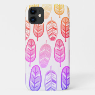 Capa Para iPhone 11 Cor Cor Prosa Pálida Folha iPhone 11 Caso
