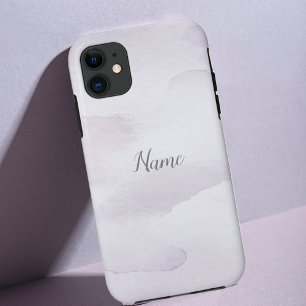Capa Para iPhone 11 Cor da Água Púrpura Leve