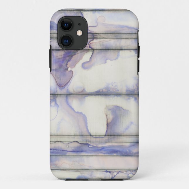 Capa Para iPhone 11 Cor de Água da Expressão Livre Violeta (Verso)