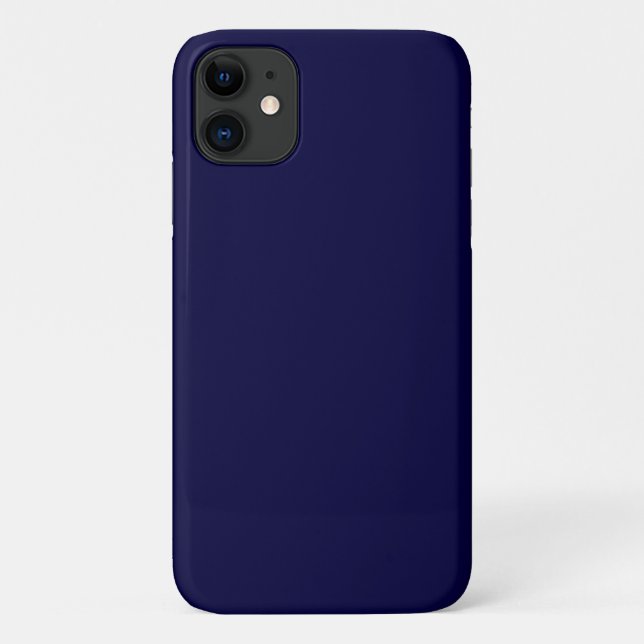 Capa Para iPhone 11 Cor sólida: Marinho azul (Verso)