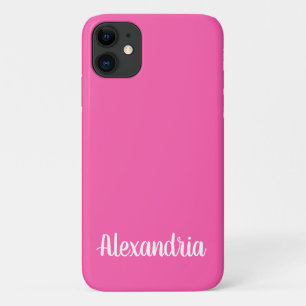 Capa Para iPhone 11 Cor Sólida PINK GUM BOLHA