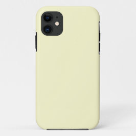 Capa Para iPhone 11 Cor Sólido Amarelo-Manteiga | Elegante Clássico