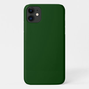 Capa Para iPhone 11 Cor Sólido Verde Escuro