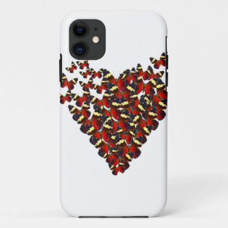 Capa Para iPhone 11 Coração da borboleta