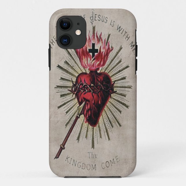 Capa Para iPhone 11 Coração de Jesus Case-Mate Case (Verso)