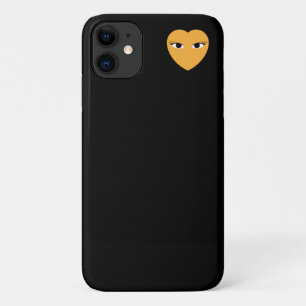 Capa Para iPhone 11 Coração Pequeno Cute com Olhos