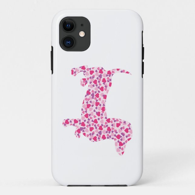 Capa Para iPhone 11 Coração Rosa (Verso)