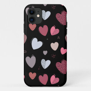 Capa Para iPhone 11 Corações 2