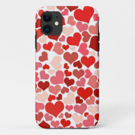 Capa Para iPhone 11 Corações Bonitos