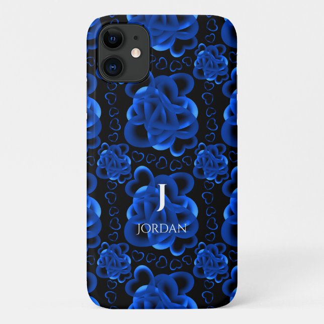 Capa Para iPhone 11 Corações Inteiro Padrão (Verso)