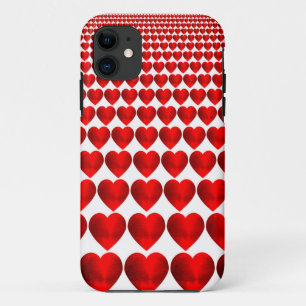 CAPA PARA iPhone 11 CORAÇÕES VERMELHOS
