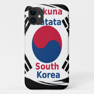 Capa Para iPhone 11 Cores de Bandeiras Nacionais da Coreia do Sul