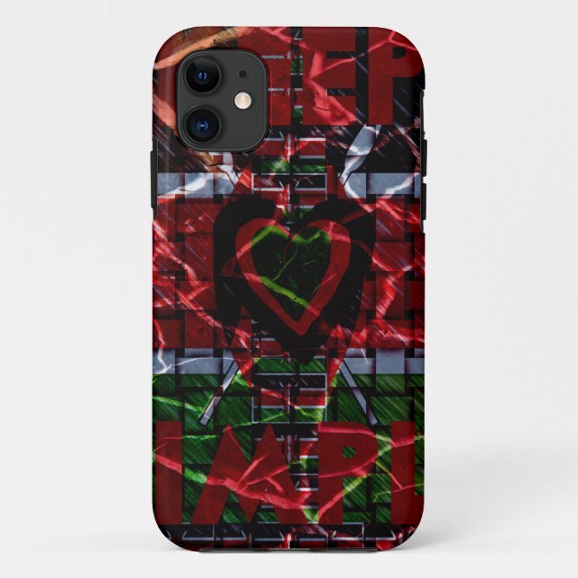 Capa Para iPhone 11 Cores rasta (Verso)