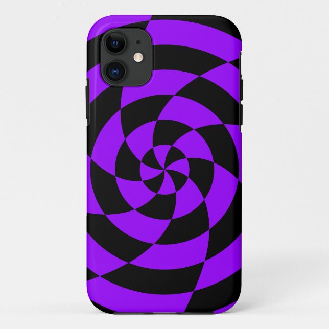 Capa Para iPhone 11 Corey Tiger 80s Neon Arte Op (Roxo) (Verso)