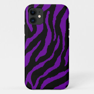 Capa Para iPhone 11 Corey Tiger 80s Neon Listras de Tigre (Roxo)