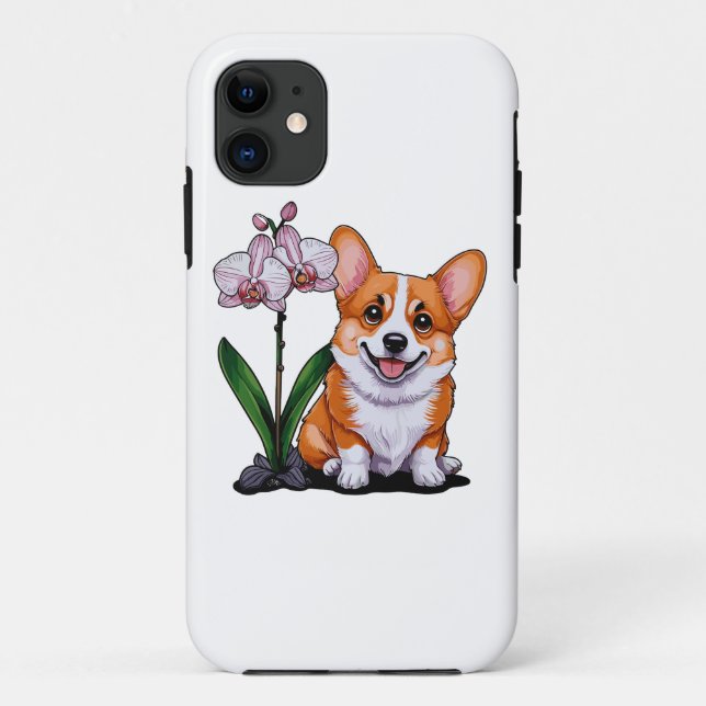 Capa Para iPhone 11 Corgi Bonito com Pomada (Verso)