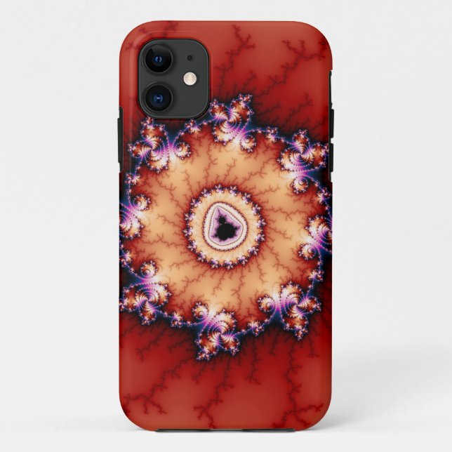 Capa Para iPhone 11 Coroa De Cornos - Fractal (Verso)