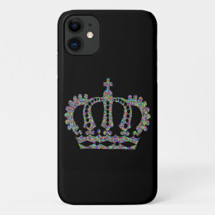 Capa Para iPhone 11 Coroa Real em padrões