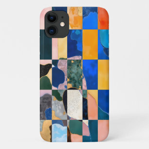 Capa Para iPhone 11 Cortina de Checkerboard Luxe