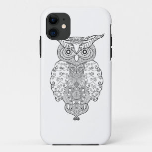 Capa Para iPhone 11 Coruja do Doodle