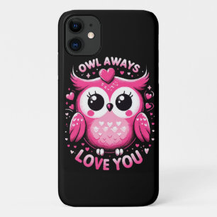 Capa Para iPhone 11 Coruja Sempre Te Ama - Dia dos Namorados