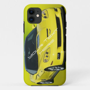 Capa Para iPhone 11 Corveta amarela