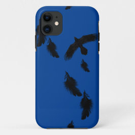 Capa Para iPhone 11 Corvo negro