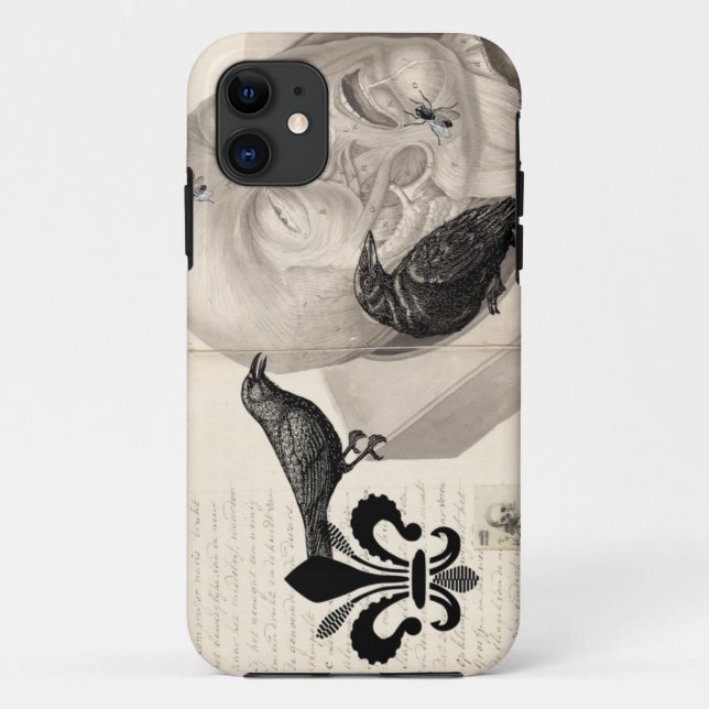 Capa Para iPhone 11 Corvos e cadáver (Verso)