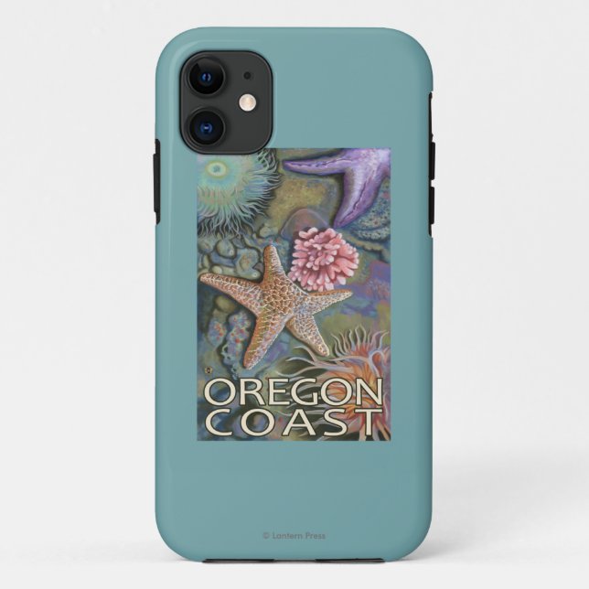 Capa Para iPhone 11 Costa Tidepool de Oregon (Verso)