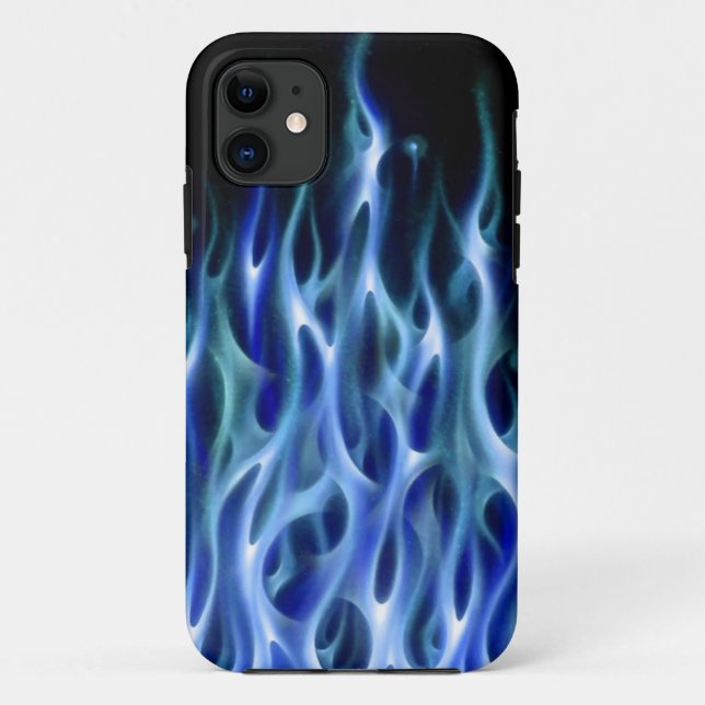 Capa Para iPhone 11 Costume azul do carro do airbrush do design da (Verso)