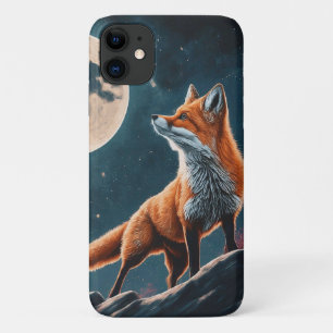 Capa Para iPhone 11 Cottagecore Floral Fox Aestética Gótico Raparigas