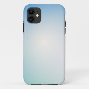 Capa Para iPhone 11 Couro azul elegante