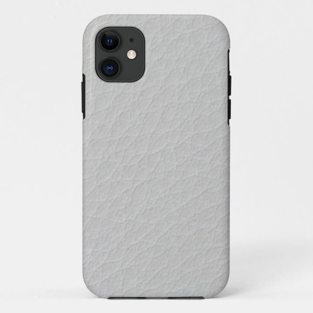Capa Para iPhone 11 Couro branco (Verso)