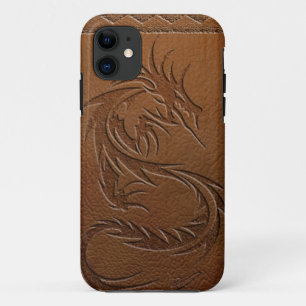 Capa Para iPhone 11 Couro do dragão