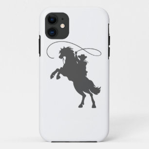 Capa Para iPhone 11 cowboy jogando lasso cavalgando cavalo