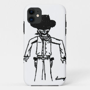 Capa Para iPhone 11 Cowboy Sketch iPhone 5 Mal Há Caso