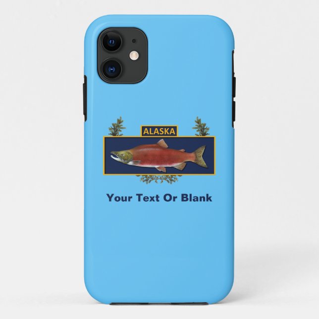 Capa Para iPhone 11 Crachá de pescadores do Alaska Combate (Verso)