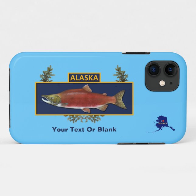 Capa Para iPhone 11 Crachá de pescadores do Alaska Combate (Verso (horizontal))